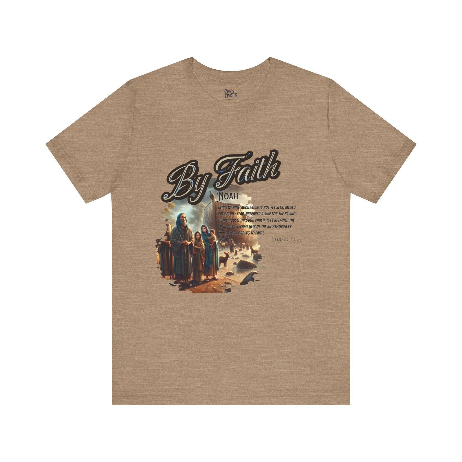 By Faith - Noah Christian T-Shirt | Unisex Jersey Short Sleeve Tee.