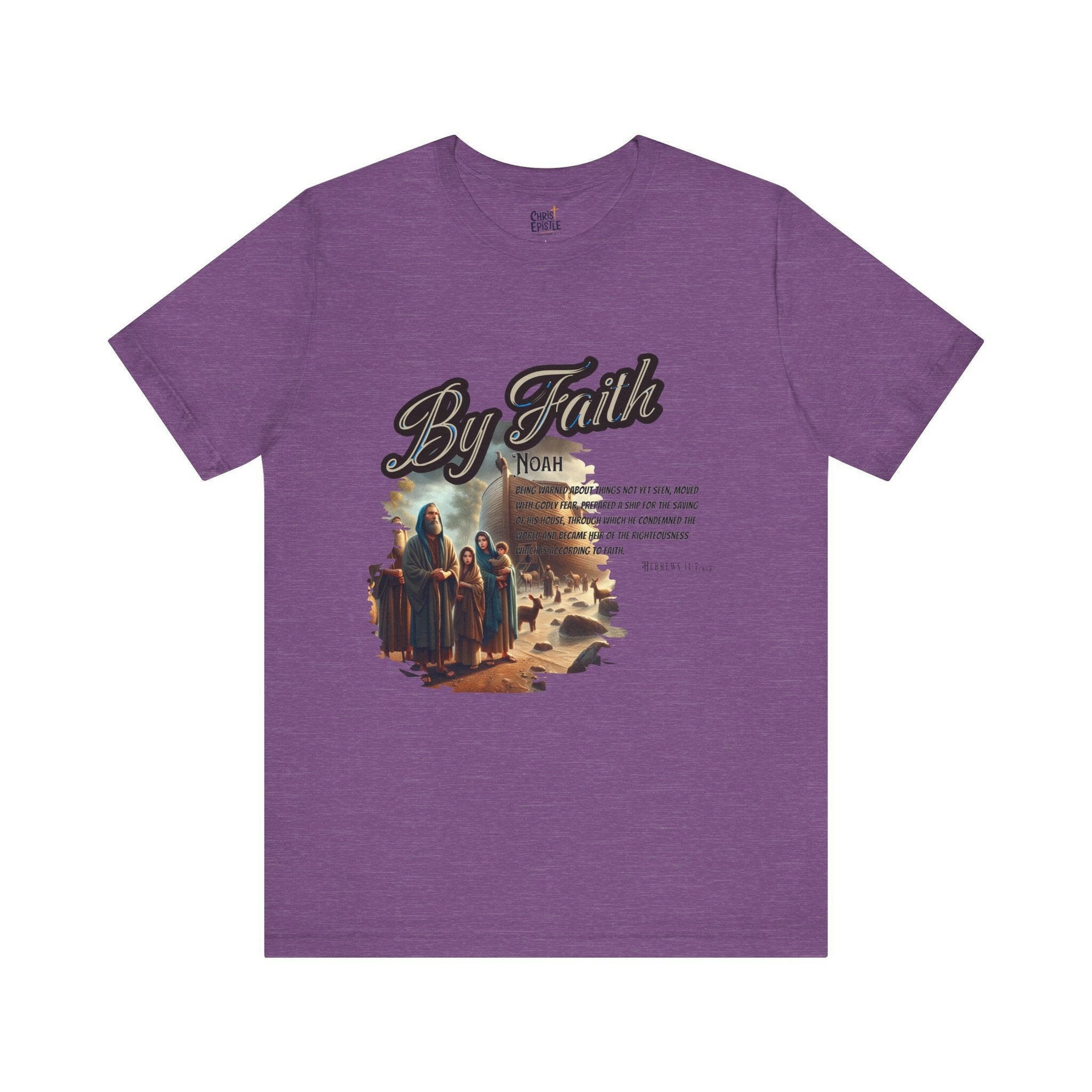 By Faith - Noah Christian T-Shirt | Unisex Jersey Short Sleeve Tee.