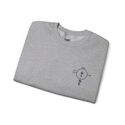 ONE in Christ | Embroidary | Unisex Heavy Blend™ Crewneck Sweatshirt | Light Colors.