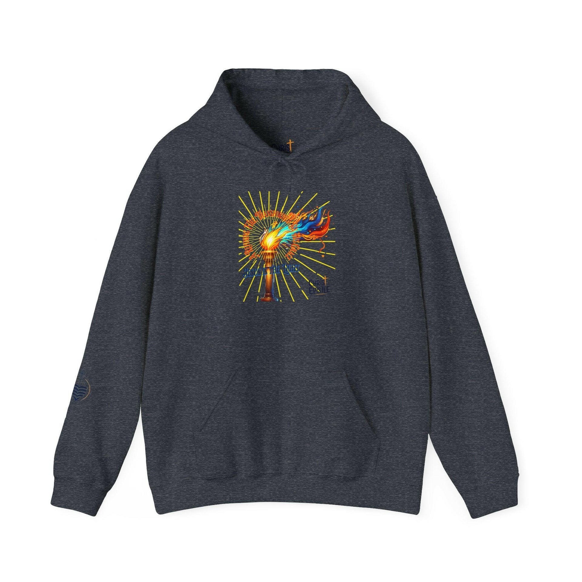 Jesus is the Light | A Refining Fire | Womens Heavy Blend™ Hooded Sweatshirt.